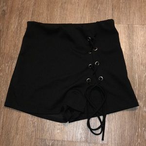 tobi black skort